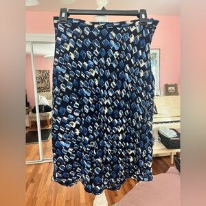 Jaclyn Smith Square Print Rayon Skirt, Size S